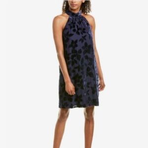 NWT Trina Turk Navy Floral Burnout Velvet Mini Dress, Style: Spree